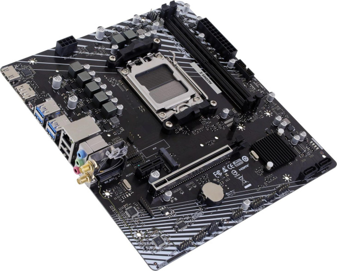 Материнская плата Biostar A620MS-E (ATX, 24.4x22.1 см, AMD A620A, 2xDDR5 DIMM, 8000МГц, до 128GB, звук 7.1, 2xSATA3.0 (6Gb/s), 1xM.2, 1xPCIe4.0x16, 1xPCIe3.0x1, 1хHDMI, 1xDisplayPort)