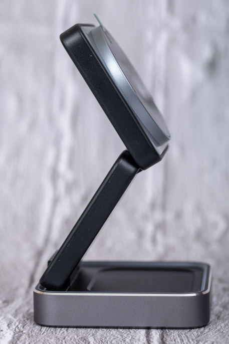 Беспроводное зарядное устройство CABLETIME CE12B (CT-WPG01-PG) 3-в-1, Qi-зарядка, 15 Вт, автодержатель, быстрая зарядка