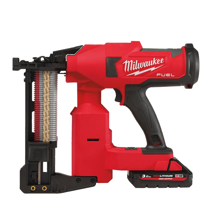 Степлер Milwaukee M18 FFUS-302C (4933479832) (тип питания: аккумулятор, 18В, Li-ion, длина скобы 38-51 мм, ширина скобы: 10.3 мм, кейс, ЗУ)