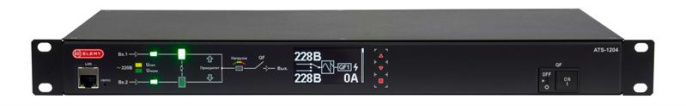 АВР Elemy ATS-1204/16 1U 19" ввод:2xС20 выход:1xC19-9xС1316A черный
