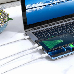 Кабель Hoco X74 3-in-1 charging cable iP+Micro+Type-C 67370 USB m -Lightning m /USB Type-C m /micro USB m 1м черный