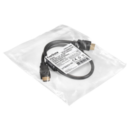Кабель HDMI ExeGate EX-CC-HDMI2-0.5F (19M/19M, v2.0, 0,5м, 4K UHD, Ethernet, ферритовые кольца, позолоченные контакты) EX287721RUS