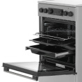 Электрическая плита Gorenje GEC5C40XAOT, стеклокерамика, электрическая, без крышки, серый
