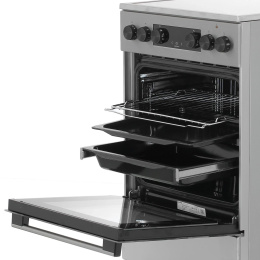 Электрическая плита Gorenje GEC5C40XAOT, стеклокерамика, электрическая, без крышки, серый