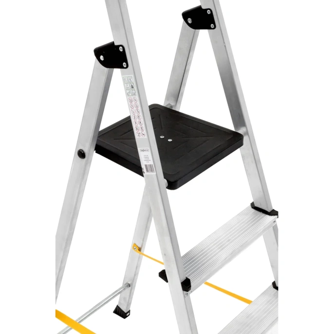 Алюминиевая стремянка с алюминиевым лотком Inforce 4 ступени СП-01-04
