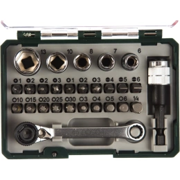 Набор бит с ключом-трещоткой (27 предметов) Bosch 2607017160