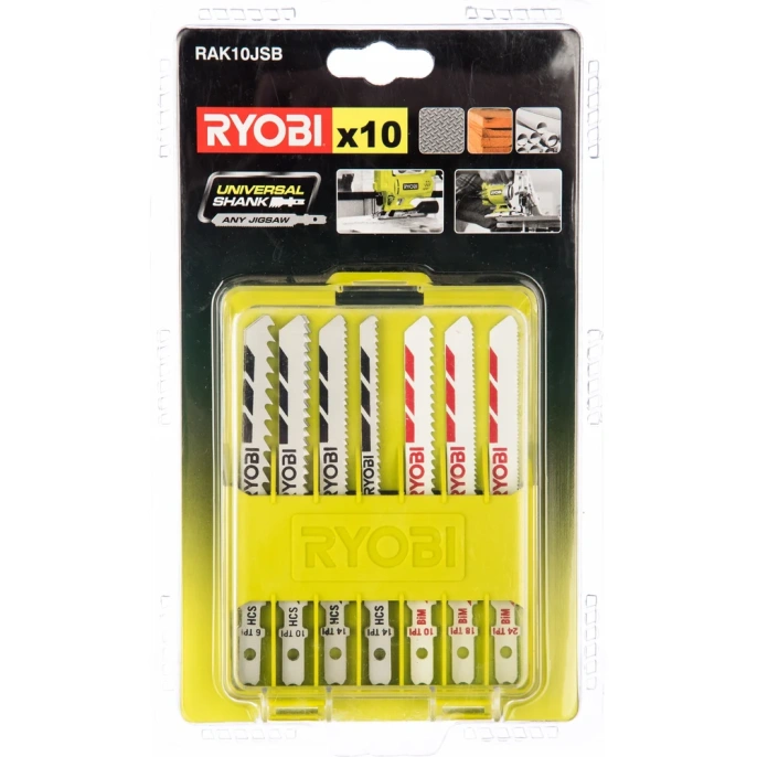 Набор пилок для лобзика 10 шт. Ryobi RAK10JSB 5132002702