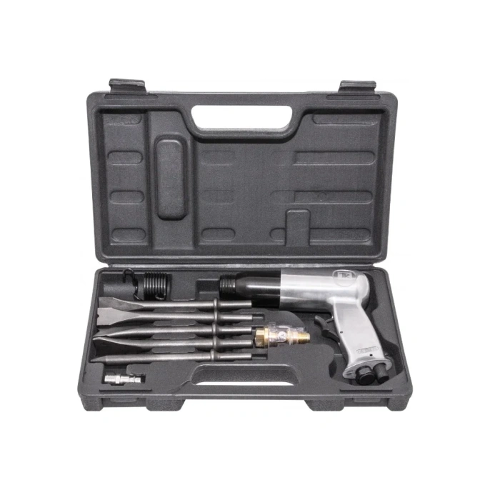 Пневматический молоток THORVIK AHK9190 190 мм, в наборе с насадками, 9 предметов 53689 053689