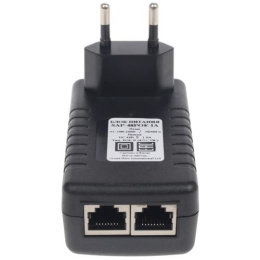 ORIENT SAP-48POE 1A, PoE инжектор питания 48W, AC 100-240V/ DC 48V, 1.0A, вход: RJ45 LAN 10/100, выход: RJ45 PoE тип B 4/5+,7/8- , совместим с оборудованием PoE IEEE 802.3af, 30428