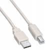 Кабель USB2.0 Buro USB A m - USB B m , ферритовый фильтр , 1.8м, серый [usb2.0-am/bm-1.8m-mg]