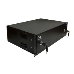 Управляемый USB over IP концентратор DistKontrolUSB-64 с 64 портами USB с 2 блоками питания, Ethernet 2 x 10/100/1000 Mb/ Защитный модуль с замком
