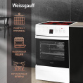 Электрическая плита WEISSGAUFF WES 2V16 WE Premium Line, стеклокерамика, электрическая, без крышки, белый [432832]