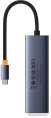 Хаб Baseus BS-OH108 UltraJoy Series 4 порта (USBA to USB3.0*4) Space Grey (B0005280A813-03)