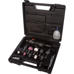 Прямая пневмошлифмашина с набором оснастки (цанга; 27000 об/мин; кейс) Gigant DG27000