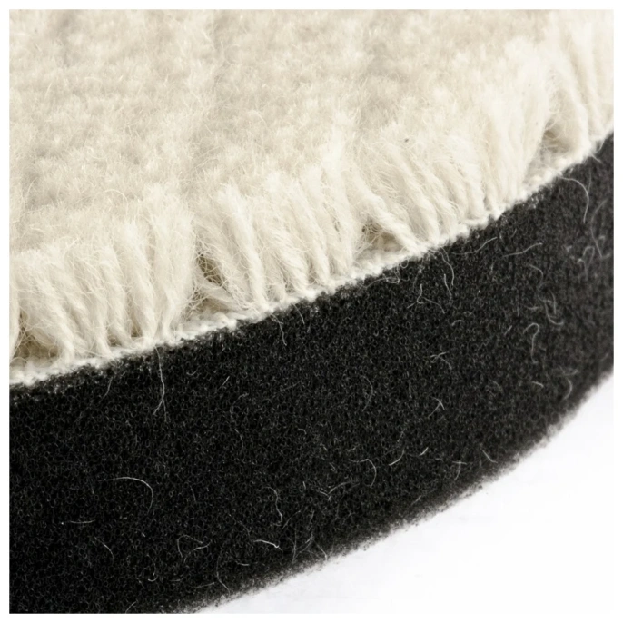 Насадка полировальная под липучку 125 мм, короткая плетеная шерстяная нить MATRIX 75962