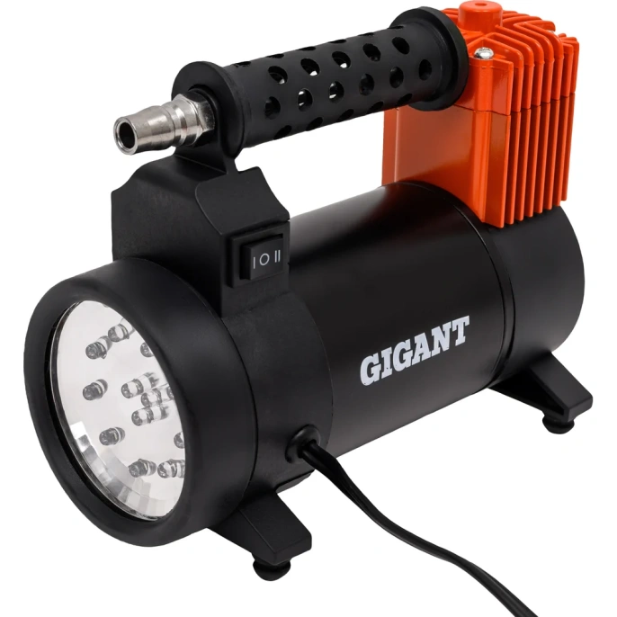 Автомобильный компрессор Gigant металл, 12V, LED фонарь GCA-50