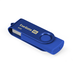 USB-флеш накопитель ExeGate Jet 8GB синий USB2.0, 480Mbps, пластик/металл EX302035RUS