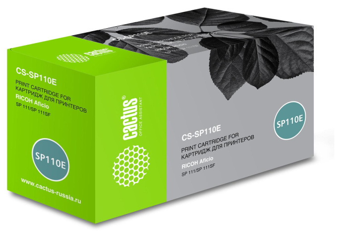 Картридж лазерный Cactus CS-SP110E 407442 черный 2000стр. для Ricoh Aficio SP 111/SP 111SF