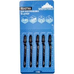 Полотно по дереву 5 шт для электролобзика vertextools T119BO