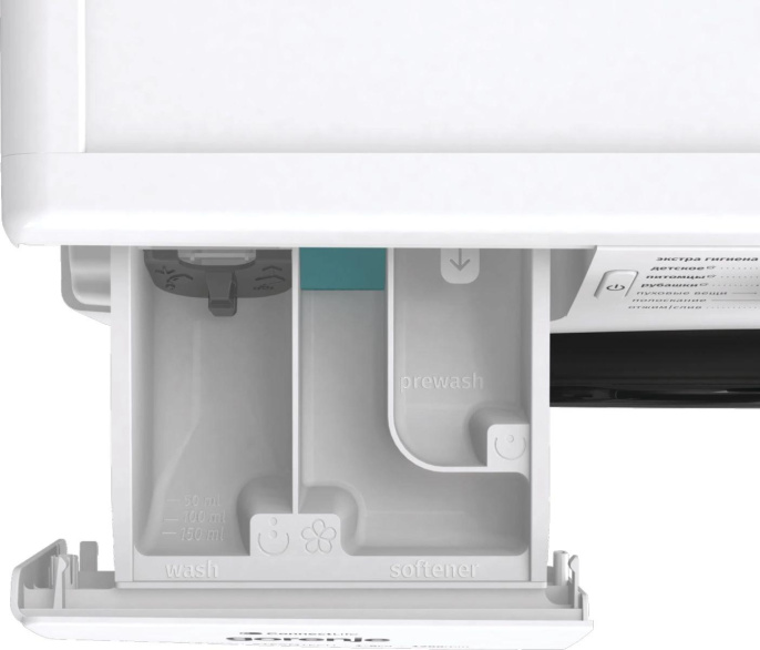 Стиральная машина Gorenje WPNEI82SBSWIFI/C, с фронтальной загрузкой, 8кг, 1200об/мин, с паром, инверторная