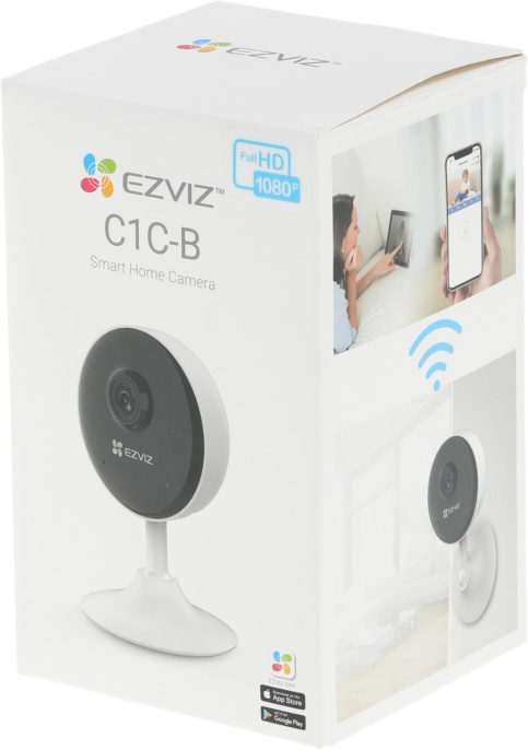 Камера видеонаблюдения IP EZVIZ C1C-B 1080P, 1920х1080 pix, 2.8 мм, белый [cs-c1c 1080p,h.265 ]