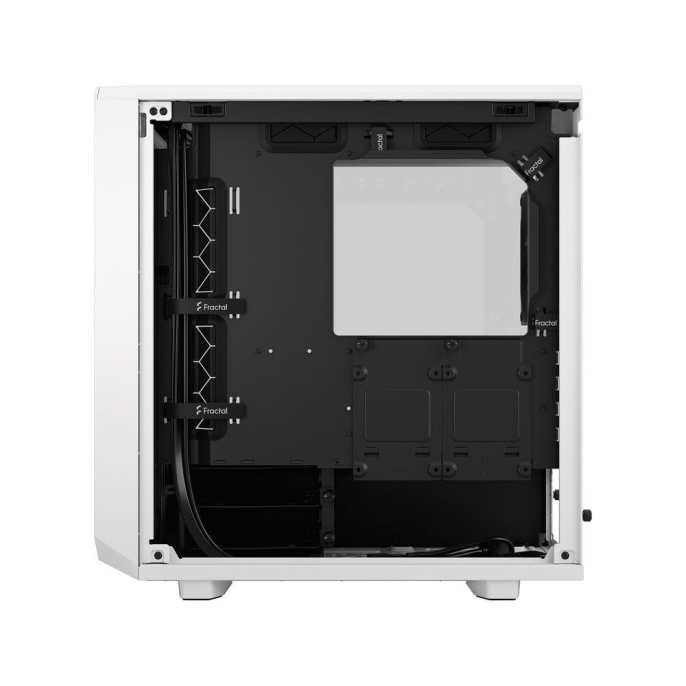 Корпус Case Fractal Design Meshify 2 Mini TG Clear Tint, Mini-Tower, 1x120mm + 1x140mm, 2xUSB-A 3.2 + 1xUSB 3.2 Type-C mATX, mITX, mDTX White FD-C-MES2M-02