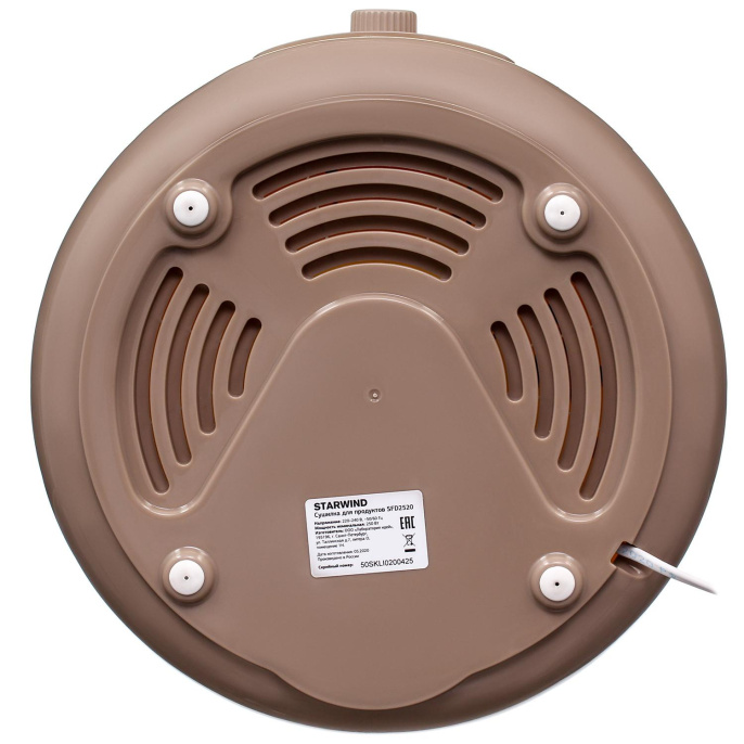 Сушилка для овощей и фруктов STARWIND SFD2520,  бежевый,  5 поддонов