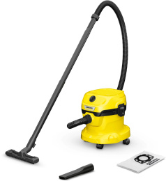 Строительный пылесос Karcher WD 2 Plus V-12/4/18, желтый [1.628-000.0]