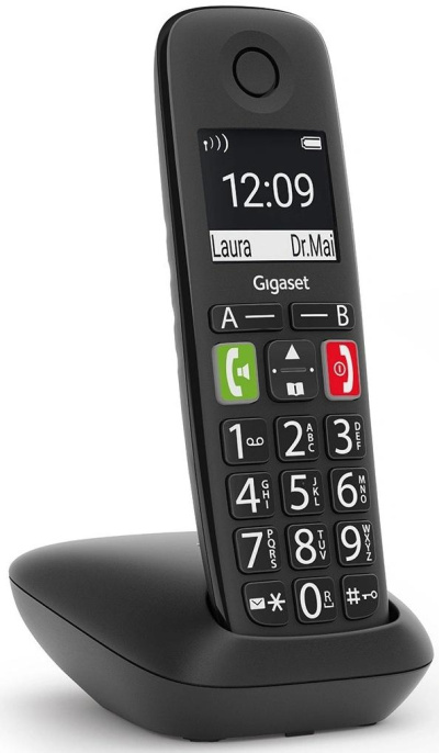 Радиотелефон Gigaset E290, черный [s30852-h2901-m201]