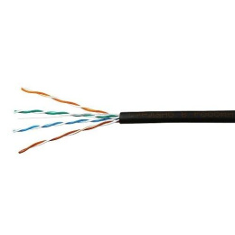SkyNet Кабель UTP outdoor 4x2x0,46, медный, FLUKE TEST, кат.5e, однож., 100м box, черный [CSL-UTP-4-CU-OUT/100]