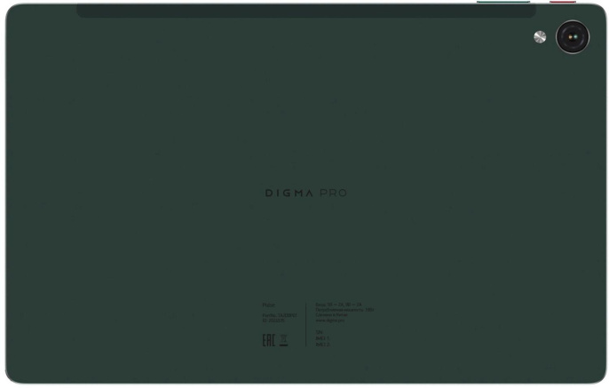 10.4" Планшет DIGMA PRO Pulse 6/128 GB T606 4G, 2000 x 1200, Android 14, темно-зеленый [ta2d0p01]