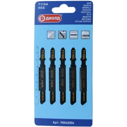 Пилки T 118 A мет 5 шт ДИОЛД 90062006