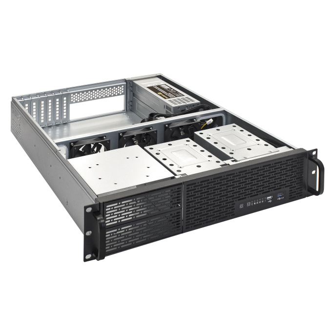 Серверная платформа ExeGate Pro 2U550-06/2U2088 <RM 19", высота 2U, глубина 550, Redundant БП 2x550W, USB+USB3.0> EX293873RUS