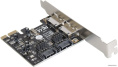 Контроллер ExeGate EXE-501 (PCI-E x1 v2.0, SATA3 6Gb/s, 2 int.+2 ext., ASMedia Chipset ASM1061) EX283707RUS