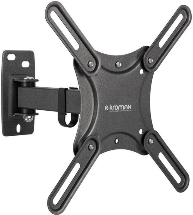 Кронштейн для телевизора Kromax CORBEL-4, 15-42", настенный, поворот и наклон,  черный [90464]