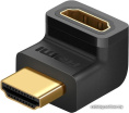 Адаптер угловой UGREEN HD112 20110 HDMI Male To Female Angled Up Adapter угол вверх. Цвет: черный (20110_)