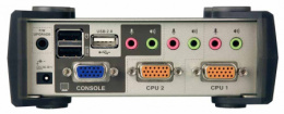 Переключатель консоли электронный ATEN 2 порта PS/2/ 2 Port USB2.0 KVMP Switch with OSD CS1732B