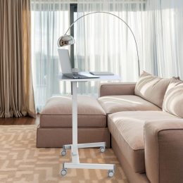 Стол для ноутбука Cactus CS-FDS102WWT, с регулировкой высоты, МДФ, белый