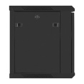 Шкаф телекоммуникационный 19" настенный 9U ExeGate EC-WM-9U.450.M.BLACK (19”, 9U, 600x450x500mm (ШхГхВ), передняя дверь металл, съемные боковые панели, пыле- и влагозащита IP23, черный RAL 9004) EX298619RUS