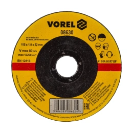 Диск отрезной по металлу (115х1х22 мм) VOREL 08630