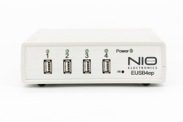 Сетевой концентратор USB NIO-EUSB 4ep USB/IP хаб на 4 порта с 1 блоком питания