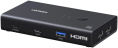 Переключатель UGREEN AK502 75246 HDMI 4K@60Hz KVM Switch 2 In 1 Out. Цвет: черный (75246_)
