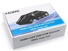 ORIENT VE049, HDMI KVM extender Tx+Rx , HDMI+USB+Audio удлинитель до 60 м по витой паре Cat5e/6, HDMI 1.4, 4K@30Hz/1080p@60Hz, HDCP 31211