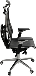 Кресло руководителя эргономичное Метта Yoga Spine Triumph B2 Черный CC.50.15.13A Infinity Easy Clean экокожа/сетка с подголов. крестов. алюминий хром (Z509734677)