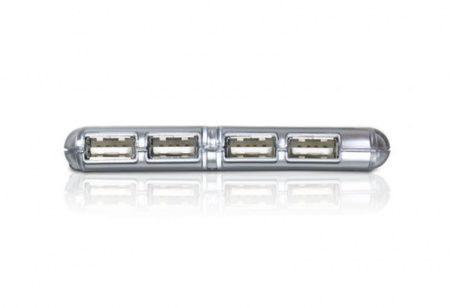 ATEN UH275Z-AT-G Концентратор, внешн., 4 порта, USB 2.0, питание от шины, некаскадируемый, DC 5V, компактный , [ATEN UH275Z-AT-G]