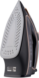 Утюг DOMFY DSC-EI901, с паровым ударом, 3000Вт, черный и золотистый