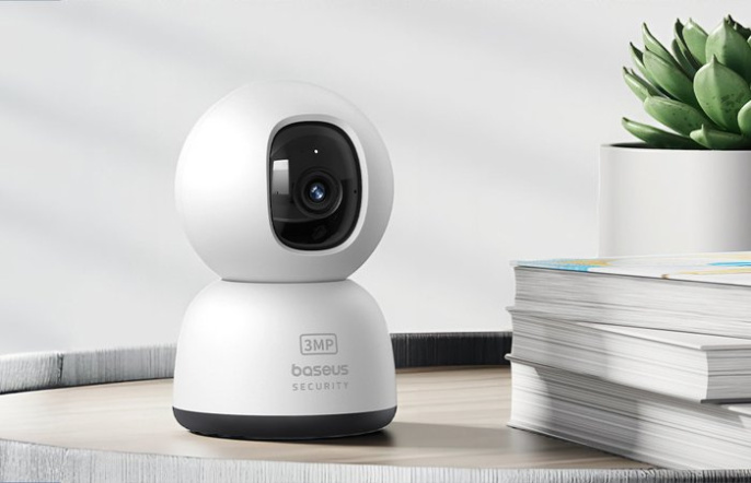 Видеокамера Baseus S0TV002132 Security P1 Lite 2K White (S0TV00) (разрешение: 2304x1296, поле зрения: 102°, ночное видение: ИК, подключение: Wi-Fi 2.4 ГГц, Bluetooth 5.2, двусторонний звук, питание: от батареи, защита: IP54)