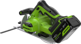 Циркулярная пила дисковая Greenworks GD24CS ручная D диска.:185мм 1500907CUB