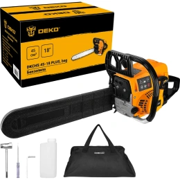 Бензопила DEKO DKCHS 45-18 PLUS, 3,1 л.с., 45 куб.см, 18, в сумке 085-2002