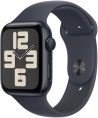 Смарт-часы Apple Watch SE 2024 A2723 44мм OLED корп.темная ночь Sport Band рем.темная ночь разм.брасл.:S/M MXEJ3ZP/A